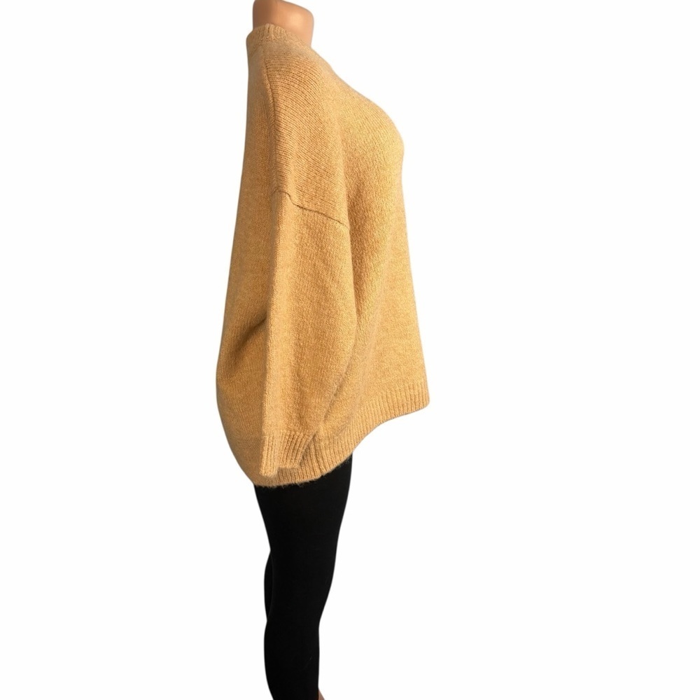 MNG Mango Cozy Women's Oversized Sweater in Warm Tan - Picture 4 of 8